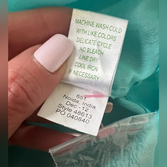 Lilly Pulitzer Babydoll Dress / Swim 
Cover Up - Blue Aqua - Size S - Picture 12 of 12